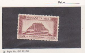 Belgium/Brussels 1935 Universal & International Exhibition MNG Poster Stamp