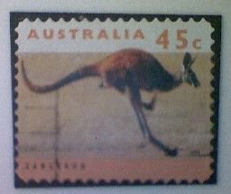 Australia, Scott #1295, used(o), 1995, Wildlife: Kangaroo, 45¢