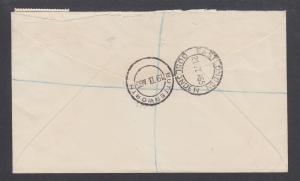 South Africa Sc 261, 7½c Corn on Registered cover BUTTERWORTH to EAST LONDON