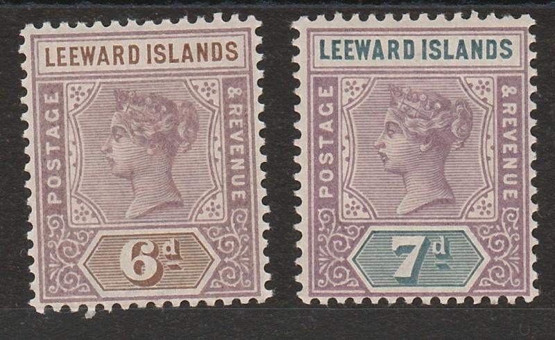 LEEWARD ISLANDS 1890 QV TABLET 6D AND 7D