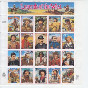 1994 USA Legends of the West  FS20  (Scott 2869) MNH