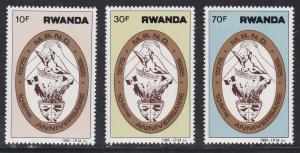 Rwanda # 1221-1223, Redevelopment Movement, Mint NH, 1/2 Cat