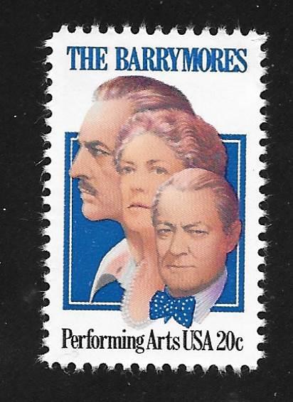 SC# 2012 - (20c) - The Barrymores, MNH single