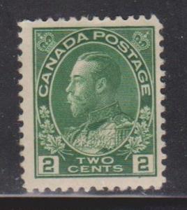 CANADA Scott # 107 MHR - KGV Admiral Issue