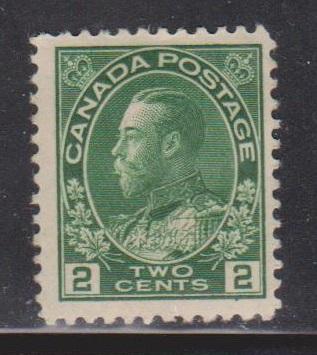 CANADA Scott # 107 MHR - KGV Admiral Issue