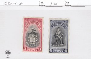 British Guiana 250-1 University mint