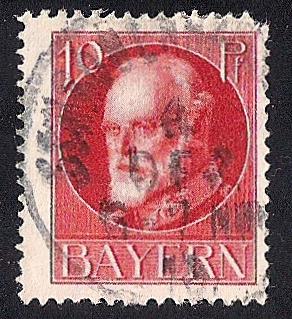 Bavaria #98 10PF Prince Regent Luitpold used F-VF