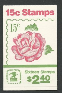 USA # BK134 Complete booklet ROSES  (1) Mint NH