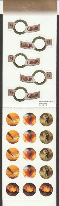 1995 Canada - Sc 1569iii - Comple Greetings Booklet (BK200a) - 2 - Provinces