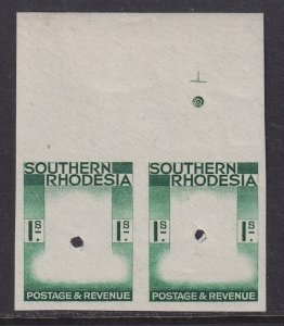 Southern Rhodesia, Scott 50P (SG 48P), MLH Die Proof of FRAME ONLY