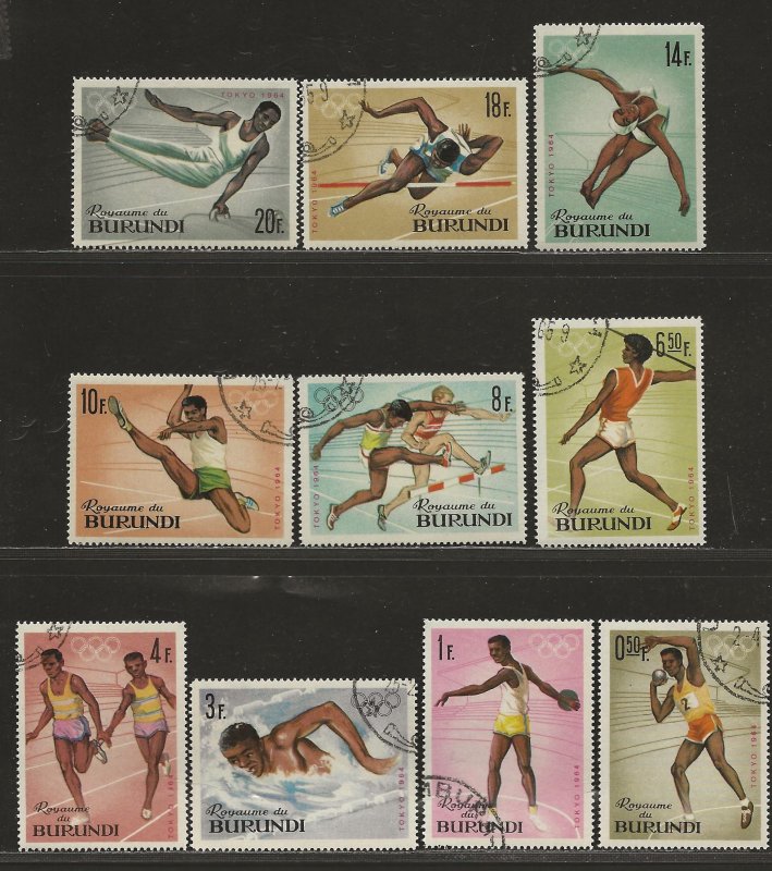 BURUNDI SC# 101-10 FVF/CTO