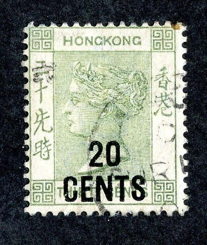1891 Hong Kong Sc# 61a used cv. $17.50( 3618 BCX5 )