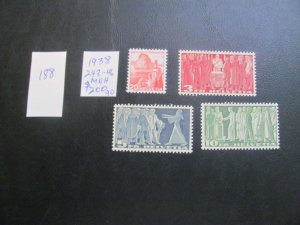 SWITZERLAND 1938  MNH SC 243-246 SET  VF/XF $200 (187)