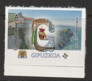 Spain 2019 Gipuzkoa G, Abbreviation of Spanish Province, Scott No. 4331 MNH