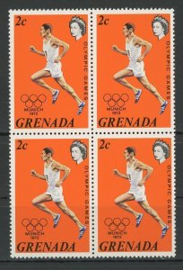 Olympic Games Munich 1972 Sport Block of 4 Stamps Mint NH