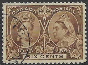 Canada 55    1897   6 cents   fvf used