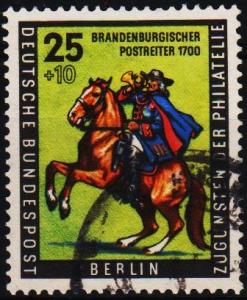 Germany(Berlin).1956 25pf+10pf S.G.B154 Fine Used