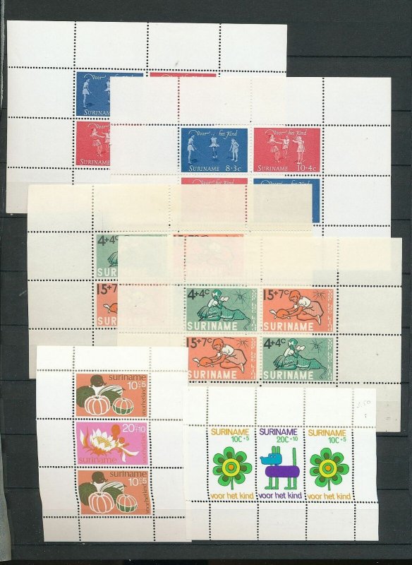 Suriname Children Art Sheets MNH x 9 (Ac 1580