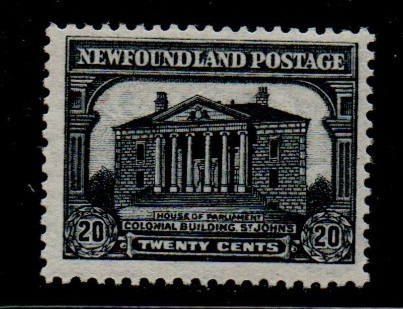 Newfoundland Sc 181 1931 20c Colonial Building watermarked stamp mint