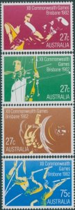 Australia 1982 SG859-862 Commonwealth Games set MLH