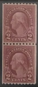 United States #606 MNH Coil Pair CV$16.00