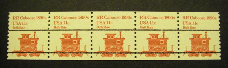Scott 1905a, 11 cent RR Caboose, PNC5 #1, MNH Beauty