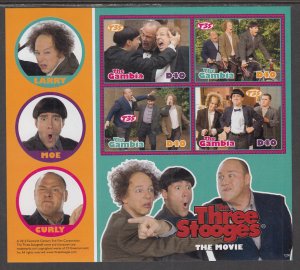 Gambia 3442 Three Stooges Souvenir Sheet MNH VF