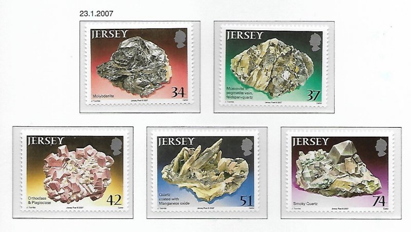 Jersey # 1242-1246 - Minerals - set - MNH