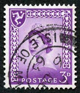 IOM SG2a 3d Deep Lilac on Chalky Paper Fine used cat from 6.50 pounds