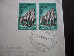 Stamp - Cocos Islands - Scott# 7 - First Day Cover