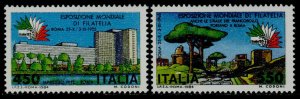 Italy 1591-2 MNH Italia '85, Ministry of Posts, Via Appia Antiqua