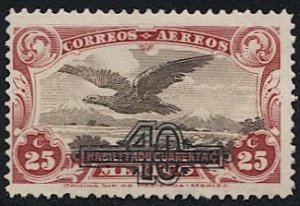 MEXICO 1932 Sc C47  40c on 25c  Mint LH  VF  - Eagle