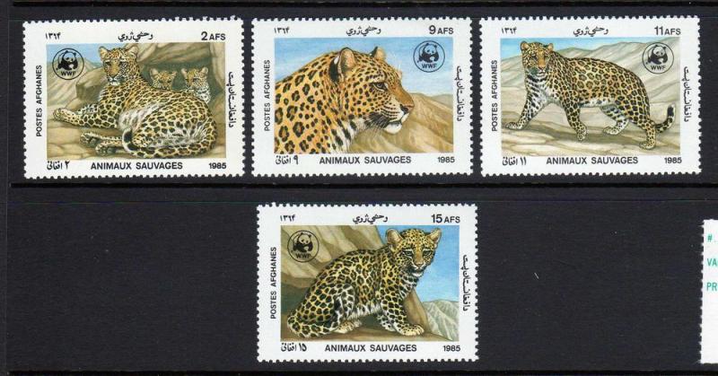 Afghanistan Scott 1172-7 World Wildlife Fund Wild Animals