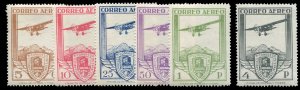 Spain #C6-11 Cat$300, 1929 Seville-Barcelona Expo, complete set, 25c lightly ...