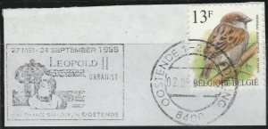 Belgium, #1446 Used On Piece From 1992-96   Slogan And Cancel