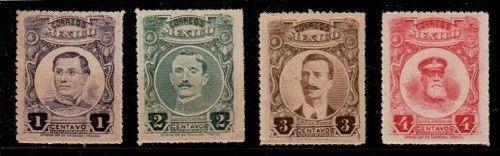 Mexico Scott 608,610,611,612 Mint NH (Catalog Value $17.50)