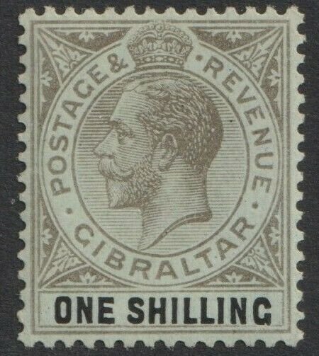 Gibraltar Sc# 71 KGV 1912 MLMH 1/ WMK 3 CV $19.50