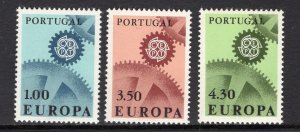 Portugal  #994-996  MNH  1967   Europa