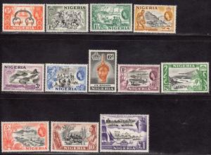 $Nigeria Sc#80-91 M/NH, complete set, Cv. $86