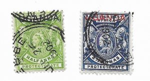 Uganda #77-78 Used - Stamp - CAT VALUE $5.25