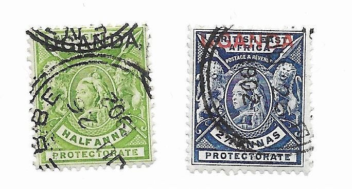 Uganda #77-78 Used - Stamp - CAT VALUE $5.25