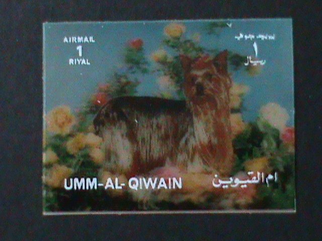 ​UMM AL QIWAIN-WORLD FAMOUS LOVDLY DOG-MNH 3-D STAMP-VF HARD TO FIND-LAST ONE
