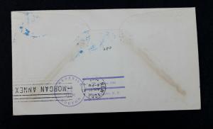 US Stamp Sc# 790 & 786 on USS MANLEY Naval Cover Aug 20, 1937  160th Flag Day. 