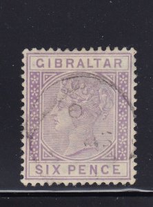 Gibraltar 18 VF used neat cancel nice color scv $ 145 ! see pic !