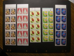 UNFOLDED Booklet Panes, Part III, 2514b, 2516a, 2527a, 2530a, 2536a MNH Beauties