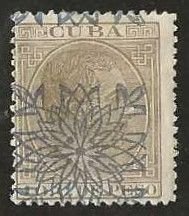 Cuba Sc. 119 mint, hinge remnant  1883.  (C647)