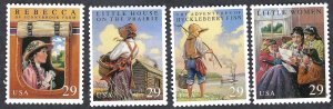 United States #2785-88 29¢ Children's Classics (1993). Four singles. MNH