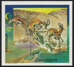 Somalia Crocodiles Antelopes MS 2000 MNH MI#Block 70