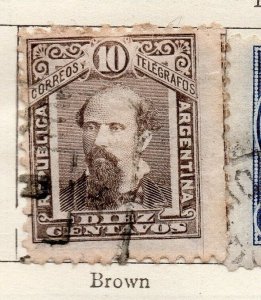 Argentina 1889 Early Issue Fine Used 10c. NW-93770
