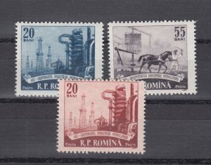 Romania 1957 STAMPS OIL AND GAS INDUSTRY MNH POST